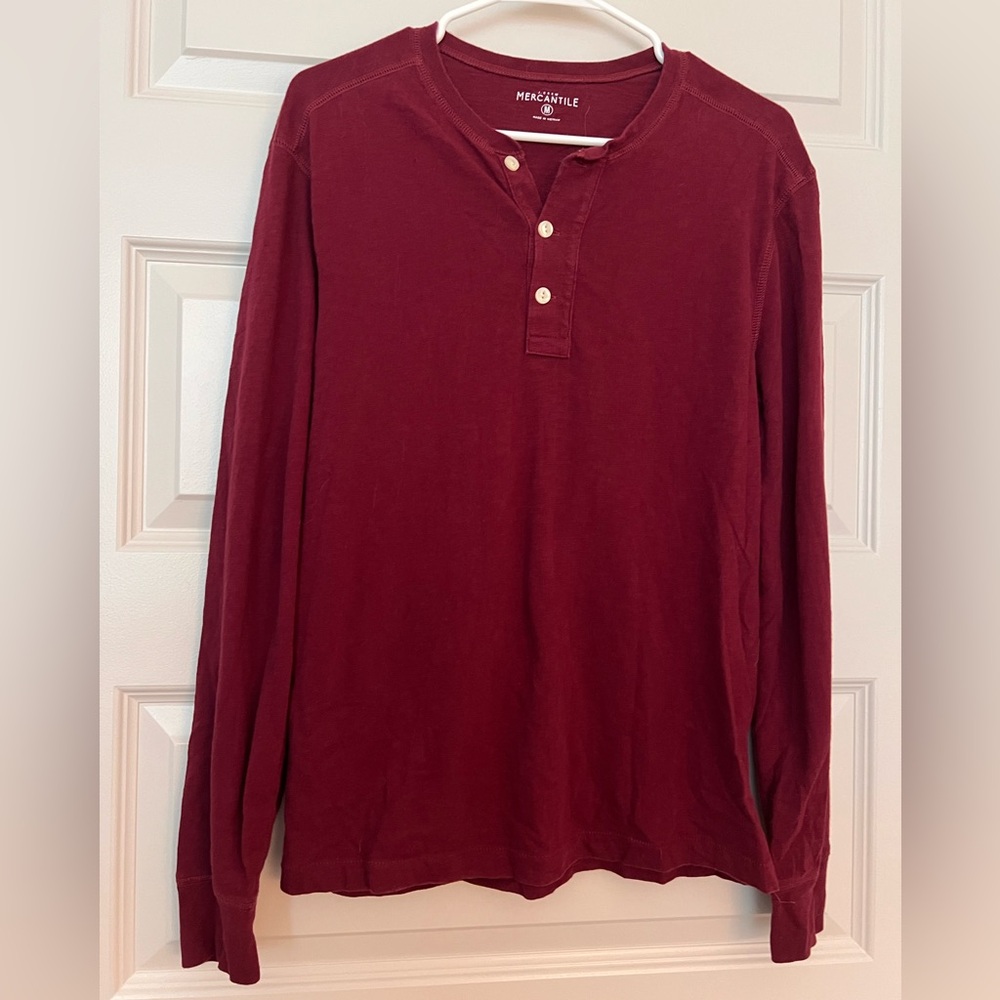 J Crew Mercantile Men’s Long Sleeve Henley